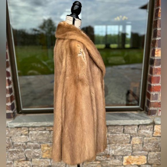 Damaged Scrap 2XL Pastel Mink Fur Jacket Real Genuine Fur Perfect For Crafts - Picture 3 of 12